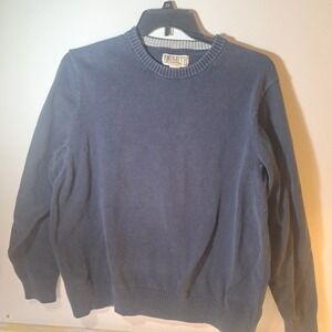 Duluth Trading Sweater Mens XL  Cotton Blend Pullover Knit Crewneck Blue Casual